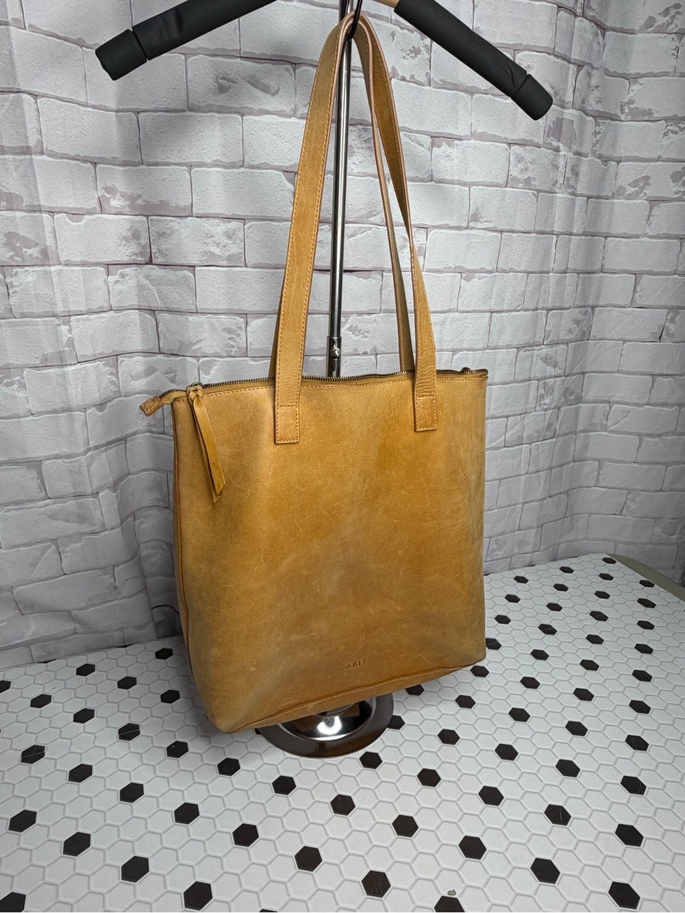 ABLE Leather Tote Bag | Minimalist Everyday Luxury Tote Made In Brazil